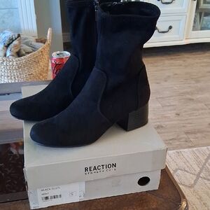 Kenneth Cole Reaction Women's Dark Suede Heeled Boots